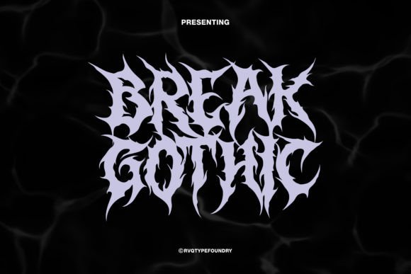 Break Gothic: The Bold Font for Crafters and Product Creators