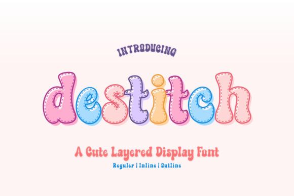 Destitch: A Playful Font for Creative Crafters