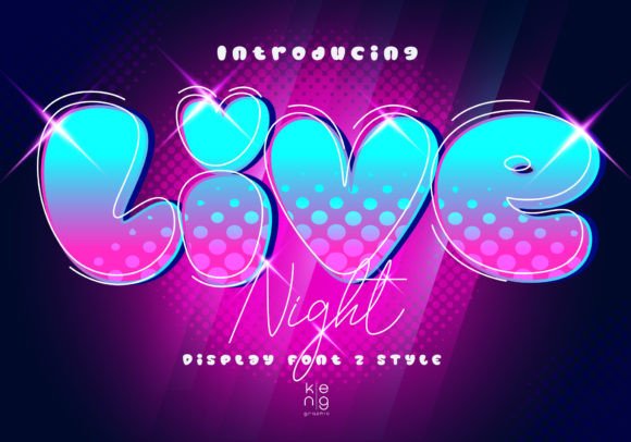 Live Night: A Display Font for Bold Web Design