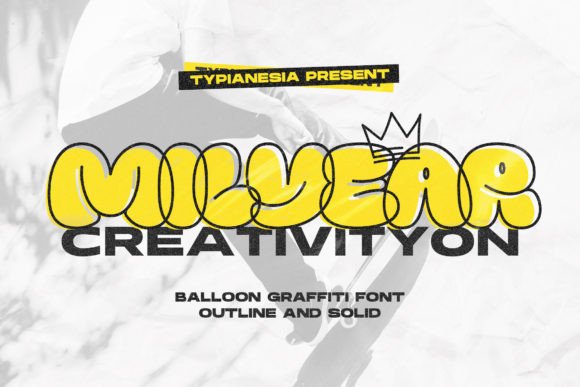 Milyear Solid: A Playful Typographic Statement
