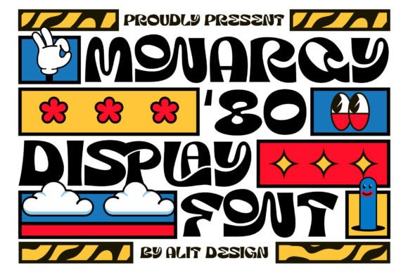Monarqy: A Font That Brings the 80s Back to Your Creations