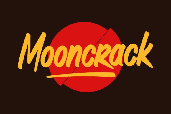 Mooncrack: A Bold Font for Digital Design