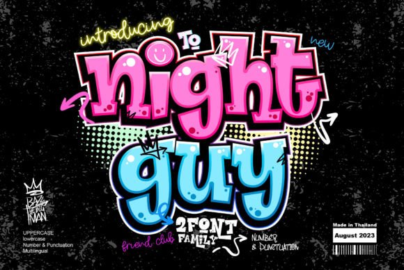 Night Guy Font Review: A Bold Choice for Campaign Creativity