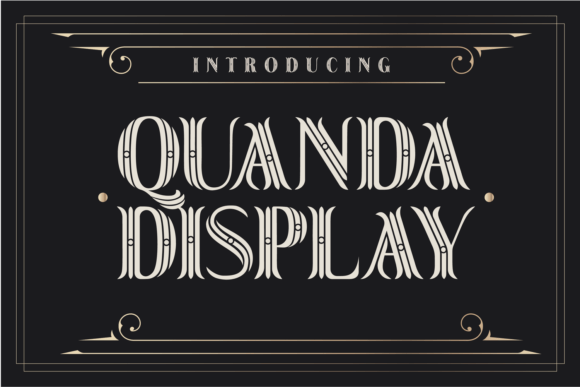 Quanda Display: A Playful Font for Handmade Crafters