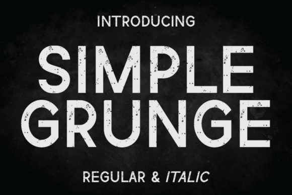 Simple Grunge: A Versatile Display Font for Editorial Design