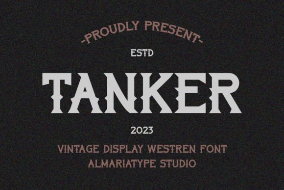 Tanker: A Bold Display Font for Editorial Design