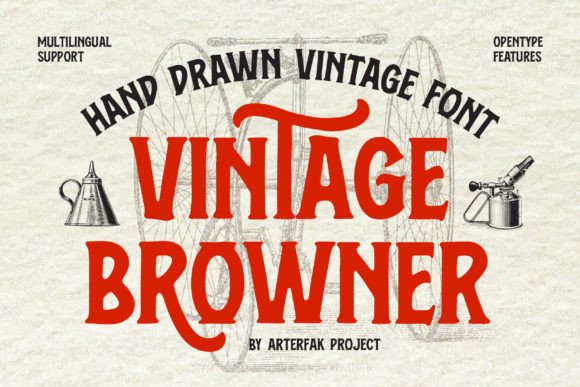 Vintage Browner: A Timeless Font for Handmade Crafters
