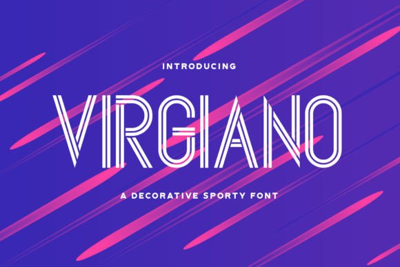 Virgiano: A Playful Display Font for Modern Branding